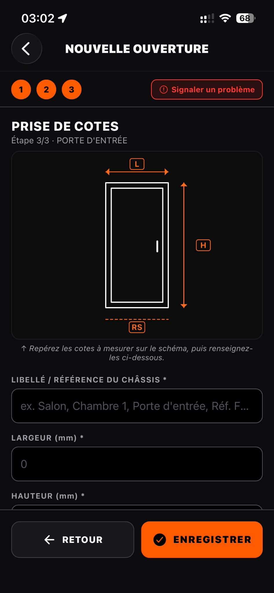 Étape 03 - Prise de cotes - 2