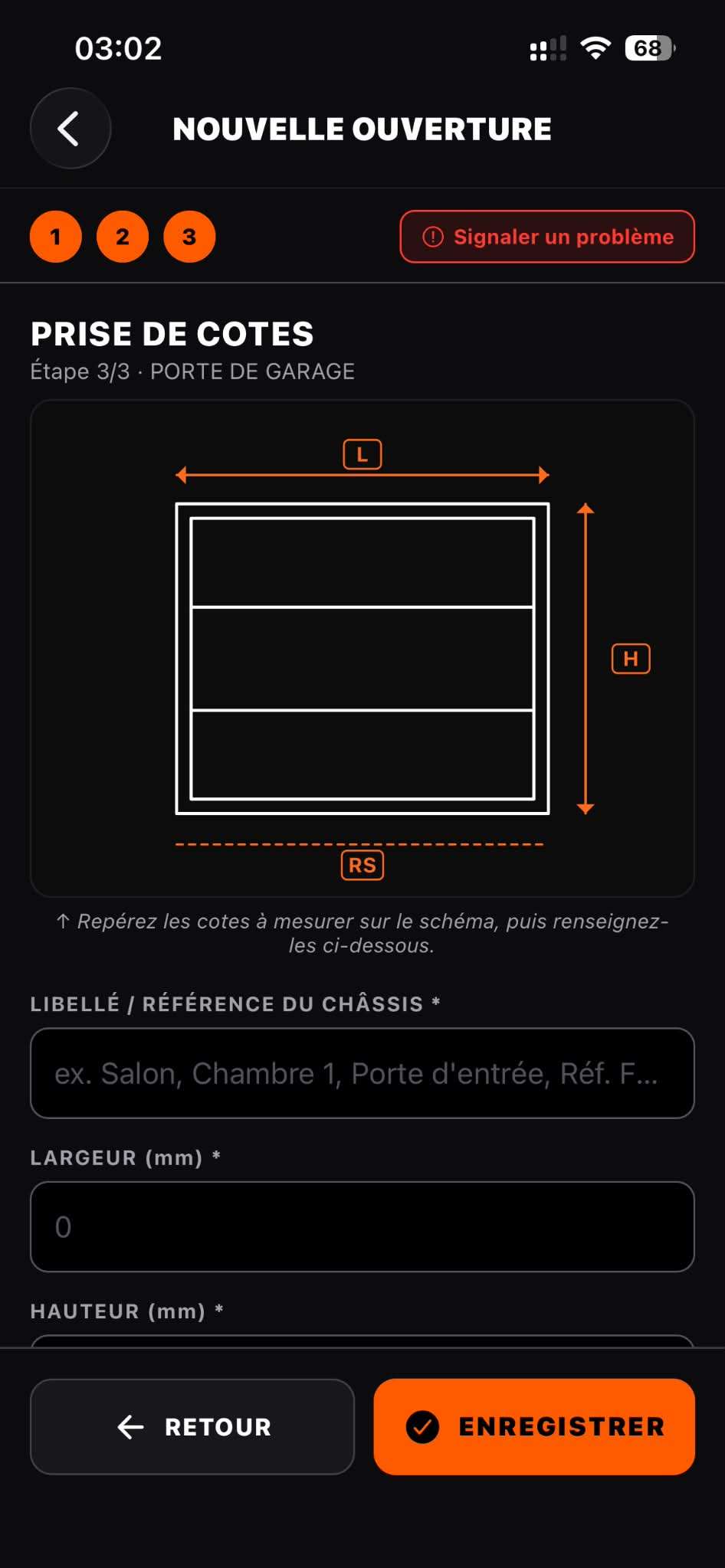 Étape 03 - Prise de cotes - 3